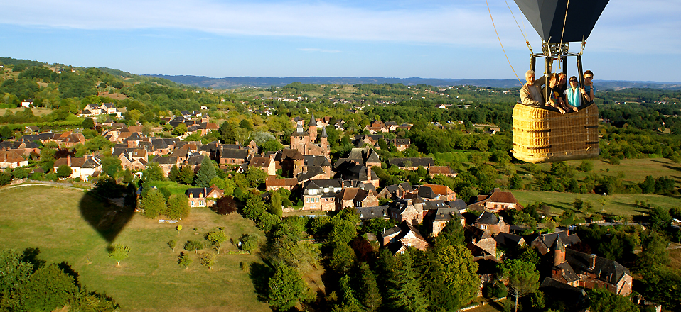 Découvrez Collonges la rouge en montgolfière