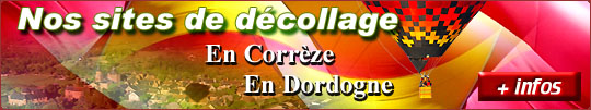 Nos sites de décollage en montgolfière