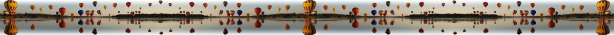 Reflet montgolfière bande page accueil