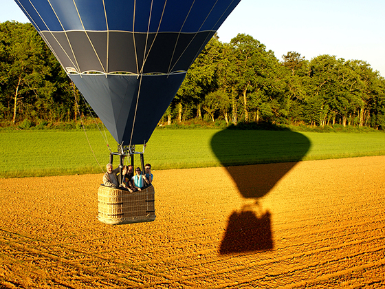 Montgolfiere en vol découverte