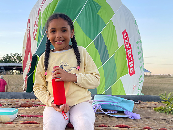 Billet enfant vol libre en montgolfiere