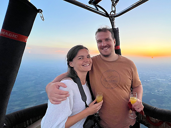 Vol prestige en montgolfière avec levée de soleil à 2000m